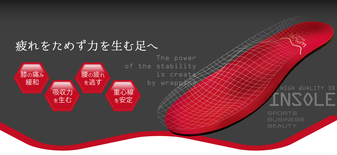 足の疲れ・痛みにお悩みの方へ｜WAVE BALANCEインソールが選ばれる理由