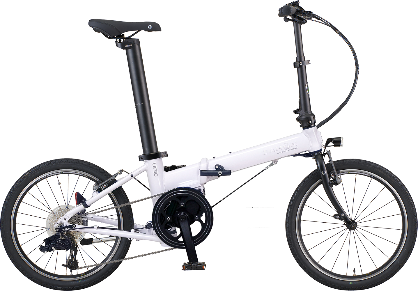 DAHON UNIO（ユニオ）｜軽さも、走りも、あきらめない。折りたたみ電動アシストの新境地。